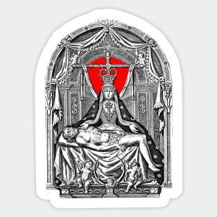 Our Lady of Mercy with Jesus Christ Sticker